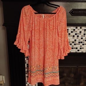 Multi-Colored Tunic Dress